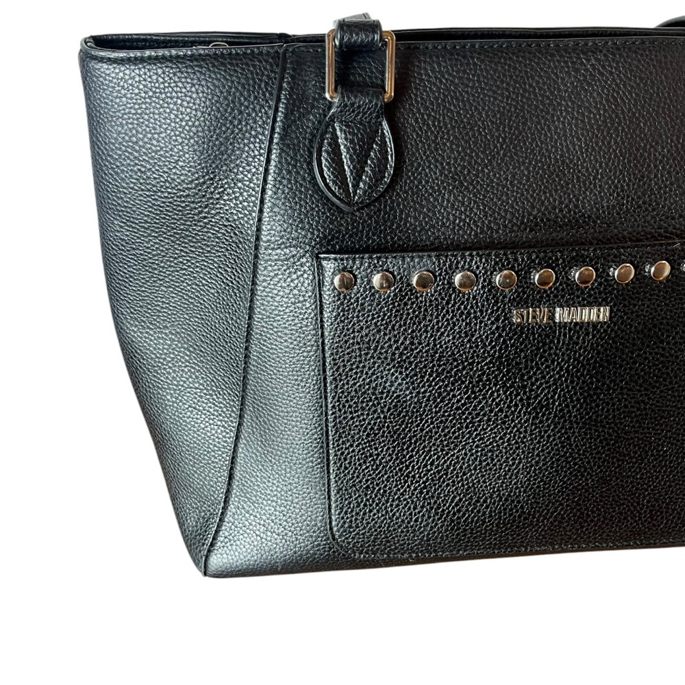BLACK STEVE MADDEN TOTE - Picture 4 of 12